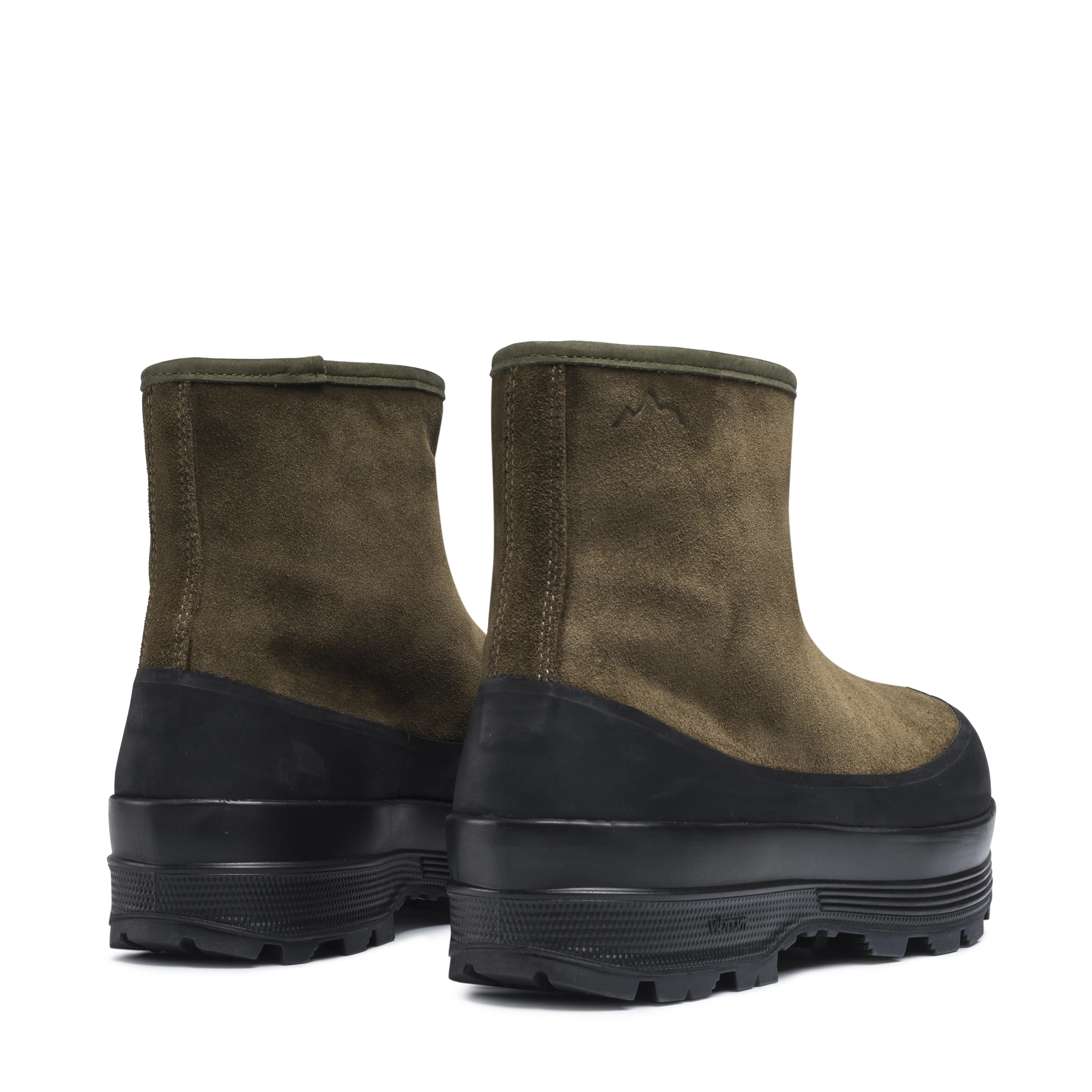 Badia Shearling Capers Green Suede M - Image 3